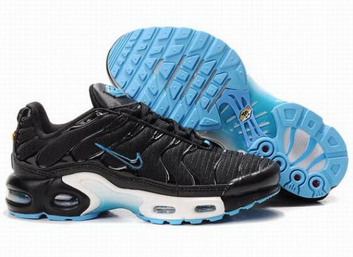 Black White Blue Nike Air Max Tn Womens Running Shoe Low Cost
